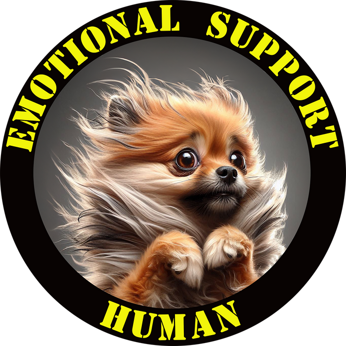 Emotional Support Human Tee - Unisex Cotton Shirt, Funny Dog Lover Gift, Pet Parent Apparel, Quirky Graphic Tee, Supportive Humor Wear
