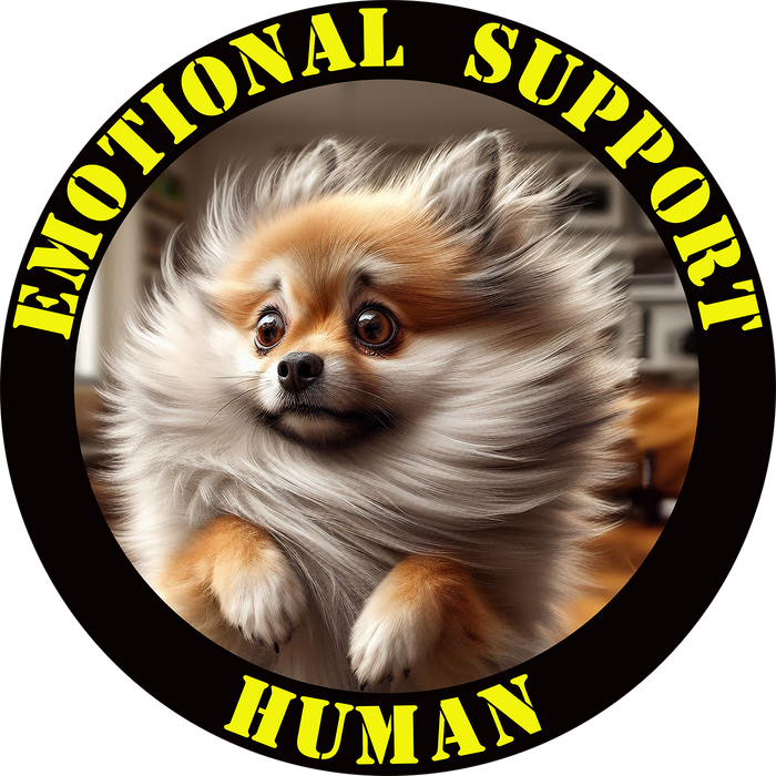 Emotional Support Human Tee - Unisex Cotton Shirt, Funny Dog Lover Gift, Pet Parent Apparel, Quirky Graphic Tee, Supportive Humor Wear