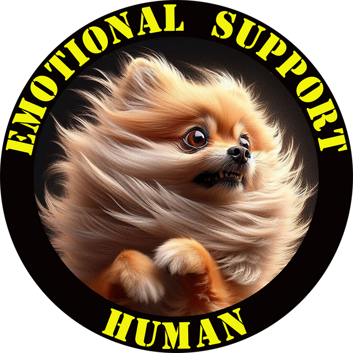 Emotional Support Human Tee - Unisex Cotton Shirt, Funny Dog Lover Gift, Pet Parent Apparel, Quirky Graphic Tee, Supportive Humor Wear