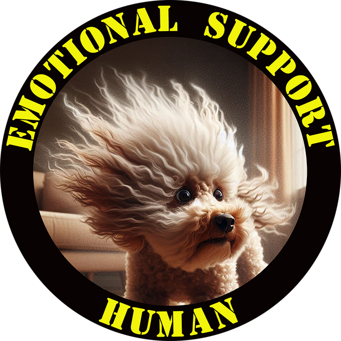 Emotional Support Human Tee - Unisex Cotton Shirt, Funny Dog Lover Gift, Pet Parent Apparel, Quirky Graphic Tee, Supportive Humor Wear