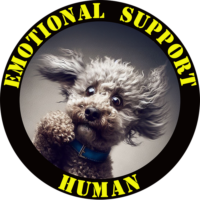 Emotional Support Human Tee - Unisex Cotton Shirt, Funny Dog Lover Gift, Pet Parent Apparel, Quirky Graphic Tee, Supportive Humor Wear